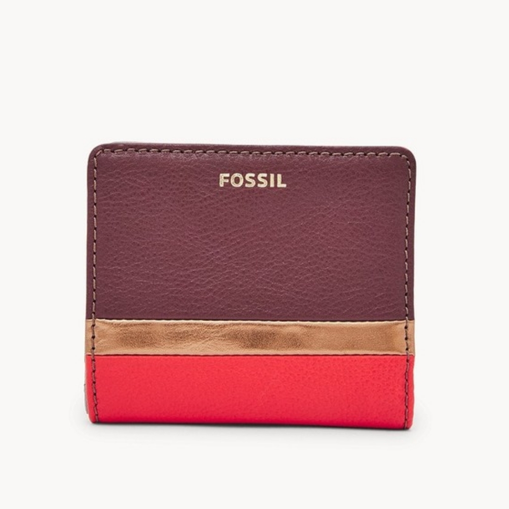 Fossil Madison Bifold Wallet Bronze Multi - BRAND NEW - NWT - NEVER USED